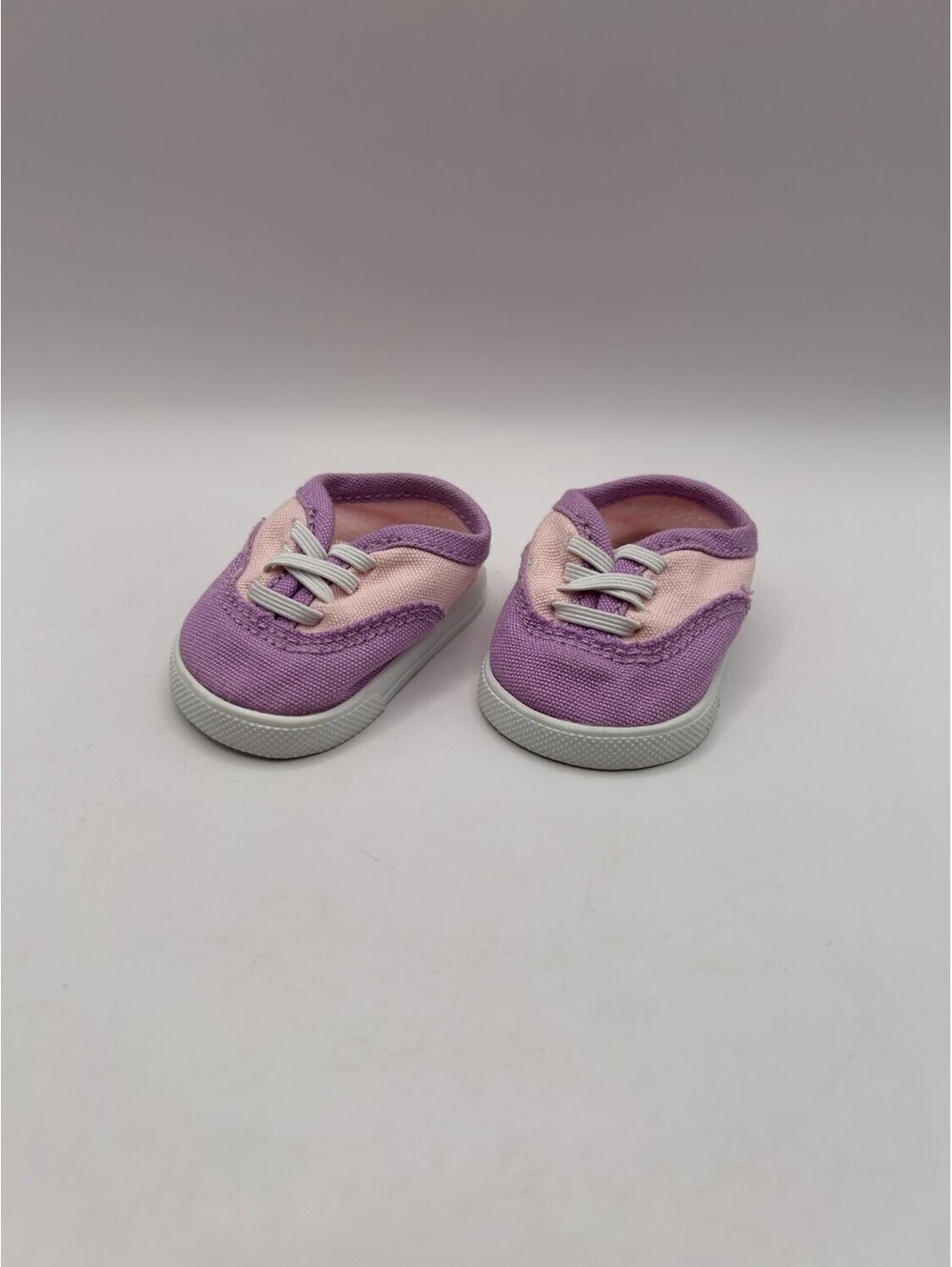 American Girl Purple Canvas Slip-On Sneakers Pair Fit 18 In Doll Shoes Preowned